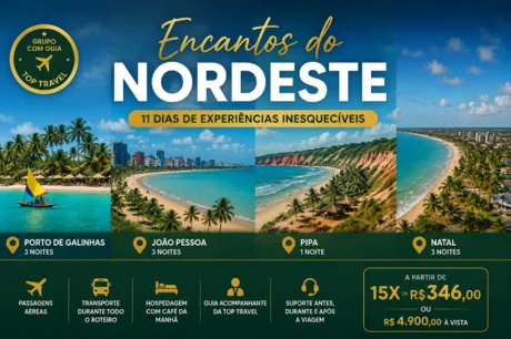 Encantos do Nordeste 2027 | Porto de Galinhas, Recife, João Pessoa, Pipa e Natal