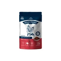 Miniatura de Sachê Selections For Pets para Cães Adultos de Porte Pequeno e Mini Sabor Carne ao Molho
